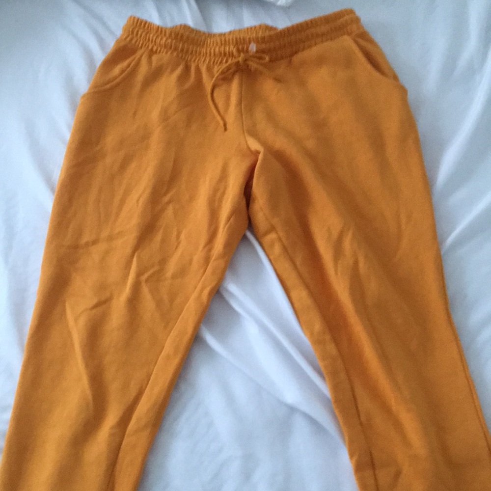 Yellow sweatpants